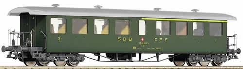 Roco 45095 - Type ABi 1st/2nd Class Seetal Wagon w/ Silver Roof