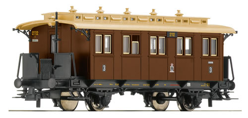 Roco 45571 - Passenger Car 3.Class reddish brown   