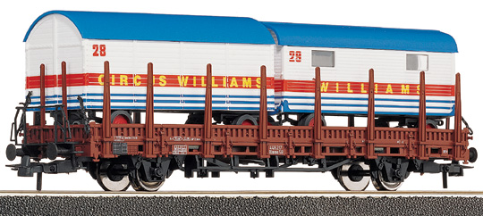 Roco 47628 - Stake Wagon Loaded with Circus Models