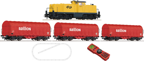 Roco 51224 - Dutch Digital starter set Diesel locomotive series 6494 of the Dutch NS Railion with a steel cable
