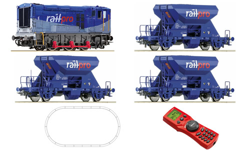 Roco 51278 - Digital Starter Set: Diesel Locomotive 602 & freight train