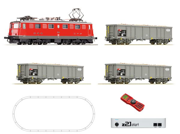 Roco 51296 - Swiss Digital Starter Set z21 with Electric Locomotive Ae 6/6 and Goods Train of the SBB