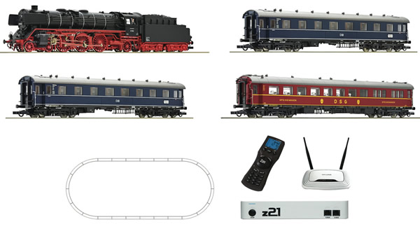 Roco 51308 - Mega Roco Line Digital Starter with BR 01, Passenger Cars & Two Digital Systems