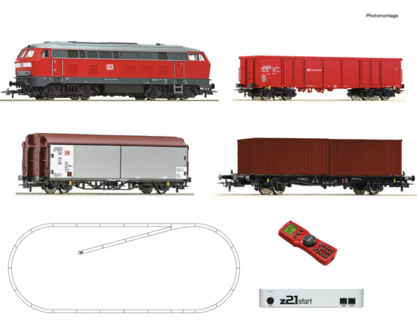 Roco 51312 - z21® start Digitalset: Diesel locomotive class 218 with wagon train