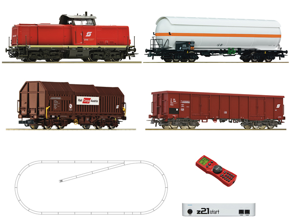 Roco 51322 - Digital Starter Set z21: Diesel Locomotive Class 2048 and goods train of the ÖBB