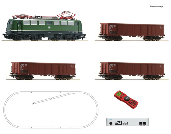 Roco 51330 - z21 start digital set: German Electric locomotive class 140 with goods train of the DB
