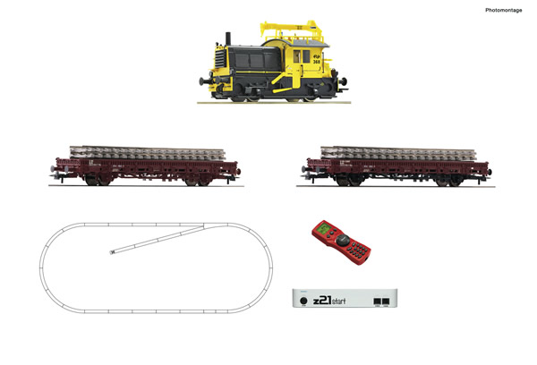 Roco 51333 - z21 start digital set: Dutch Diesel locomotive “Sik” with track maintenance train of the NS (Sound)