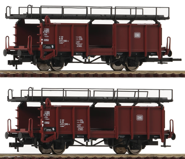 Roco 522401 - German Car carrier wagon Set of the DB