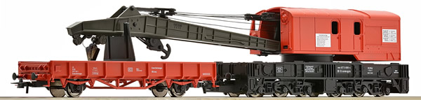 Roco 56240 - German Crane Care with Barrier Wagon of the DB-AG