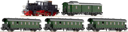 Roco 61424 - Set Steam rail car series 71.5 of the DRB w/passenger train
