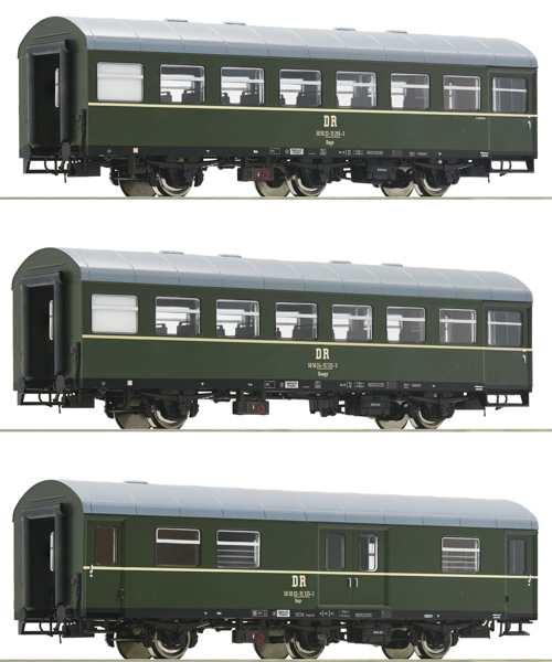 Roco 6200009 - 3-piece set 1: Passenger train, DR