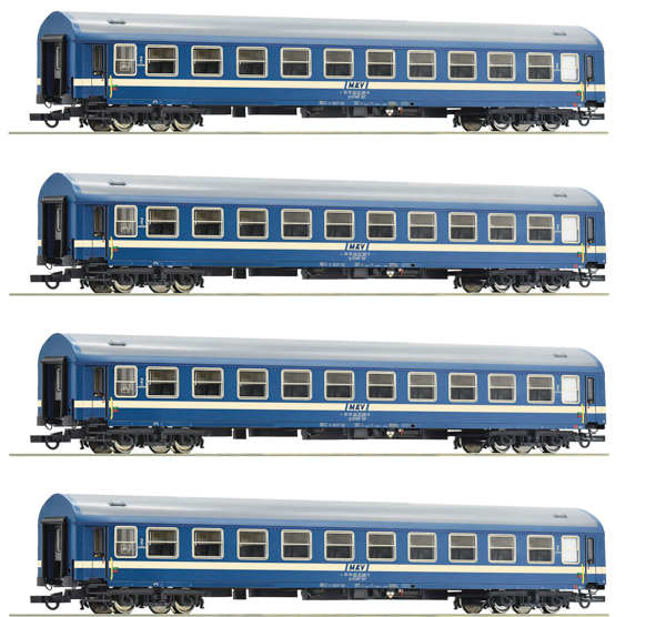 Roco 6200031 - 4-piece set: Express train coach, MAV