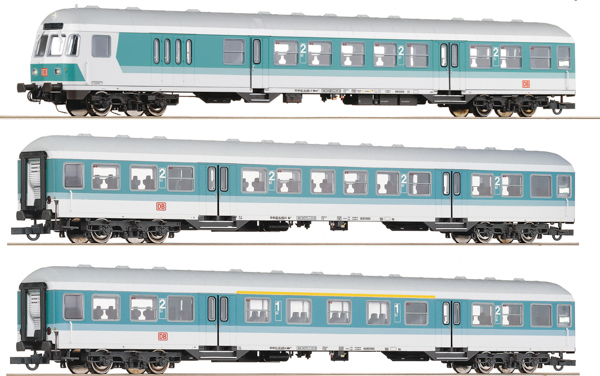 Roco 6200034 - 3-piece set 1: Commuter coaches, DB AG