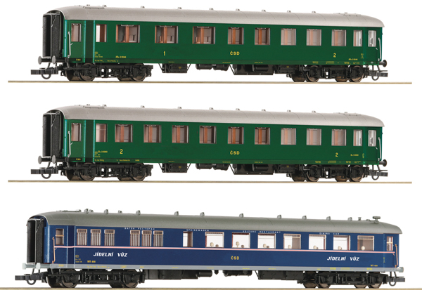 Roco 6200036 - 3 piece set 1: Express train coaches, CSD