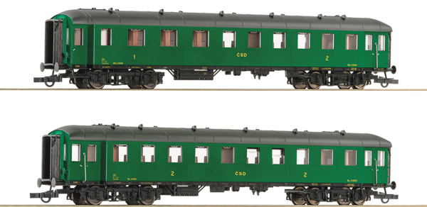 Roco 6200037 - 2 piece set 2: Express train coaches, CSD