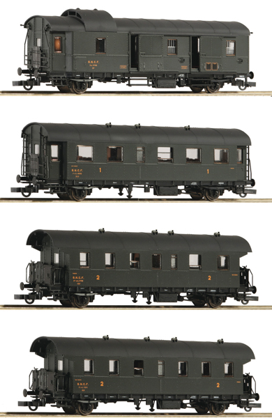Roco 6200055 - 4 piece set: Passenger train, SNCF