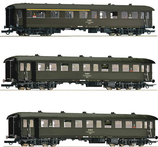 Roco 6200058 - 3 piece set: Passenger coaches, PKP