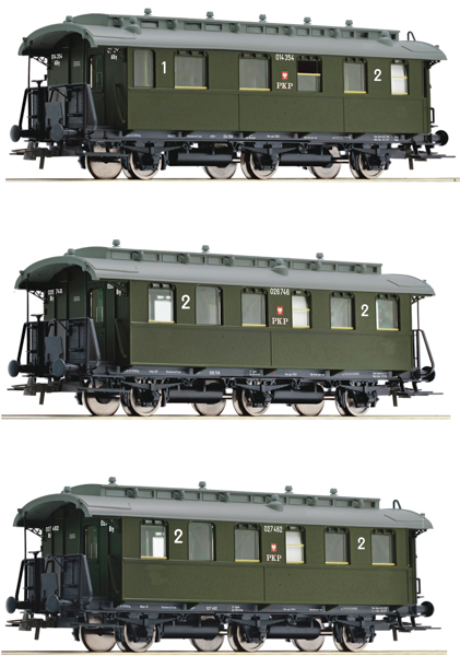 Roco 6200059 - 3-piece set: Passenger coaches, PKP