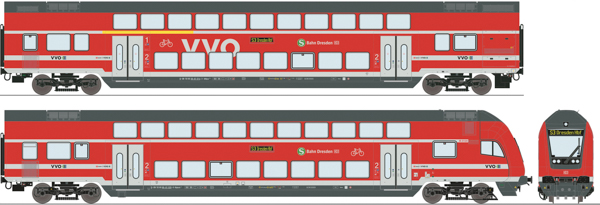 Roco 6200066 - 2-piece set: Double-decker coaches, DB AG