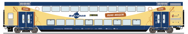 Roco 6220107 - German Double-Decker Coaches of the Metronom