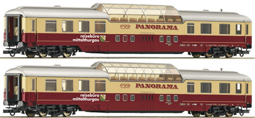 Roco 64137 - Swiss 2-pc. Set panoramic car of the travel agency Mittelthurgau