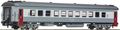 Roco 64354 - Passenger train car 2 class, grey/red, SJ
