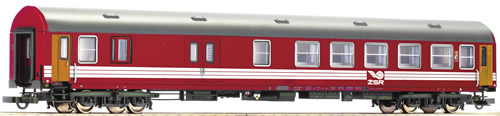 Roco 64887 - Slovakian 2nd Class Express Train Passenger Car with luggage compartment of the ZSR