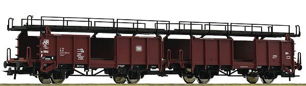 Roco 6600047 - German Car transport wagon double unit of the DB
