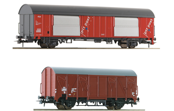 Roco 6600074 - 2-piece set: Mail wagons, NS