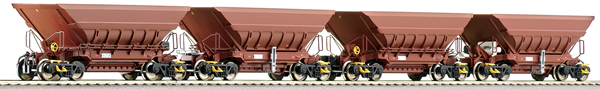 Roco 66080 - 4 piece set: Mineral wagons “Master Slave”