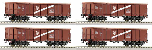 Roco 66094 - 4-piece set Open goods wagons