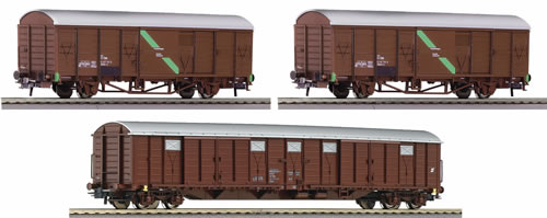 Roco 66134 - 3 Piece Set: Post Wagons