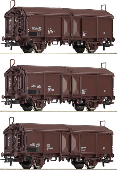 Roco 66195 - Set: sliding roof wagons, +BB