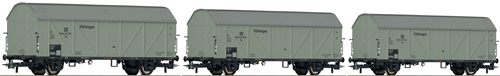 Roco 66197 - 3-piece set: Refrigerator wagons, DRG