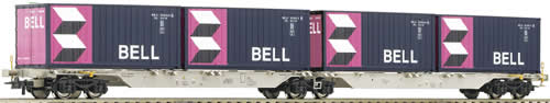 Roco 66448 - Double carrier wagon AAE, Bell