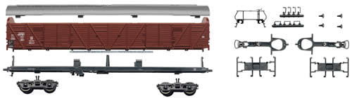 Roco 66646 - Kit: boxcars 4 axle, DR