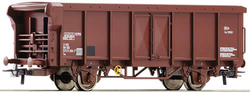 Roco 66858 - Roll-roof wagon 2 axle, brown, SNCB