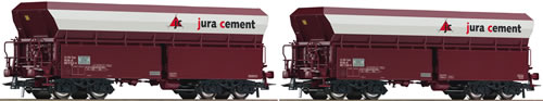 Roco 67023 - 2-piece set of bulk wagons of the Jura Cement Fabriken AG