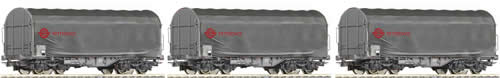 Roco 67026 - Set: slide tarpaulin wagons, NL-Ermewa