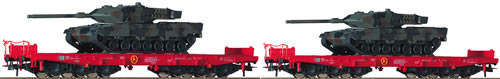 Roco 67060 - 2-piece set: Wagon for heavy goods, DB AG
