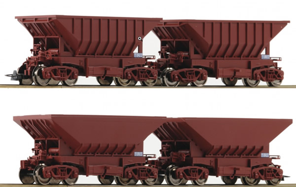 Roco 67084 - 4 piece set: Ore wagons, LKAB
