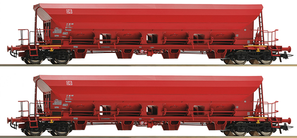 Roco 67087 - 2 piece set: Self Unloading Hopper Wagons