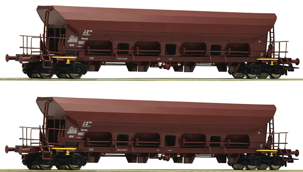 Roco 67088 - 2 piece set: Self Unloading Hopper Wagons