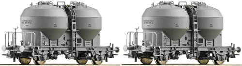 Roco 67093 - Swiss 2pc Set Bulk Freight Silo Container Car of the SBB