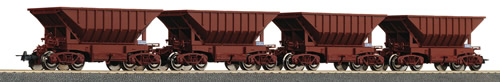 Roco 67144 - 4pc Norwegian Ore Wagon Set of the LKAB