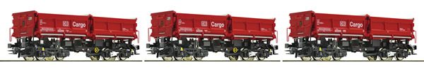Roco 67199 - 3 piece set: Self-unloading hopper wagons, DB AG