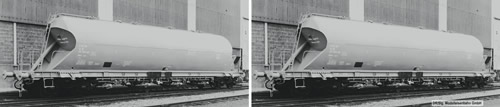 Roco 67291 - German 2pc Set Bulk Freight Silo Container Car of the DR