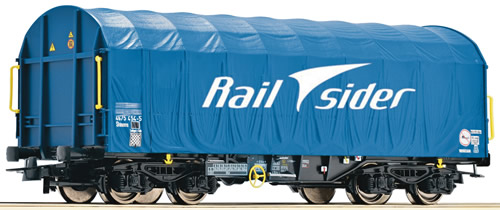 Roco 67316 - Sliding Tarpaulin Wagon, Rail Sider