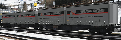Roco 67396 - Articulated Double Pocket Wagon, AAE - Terratrans