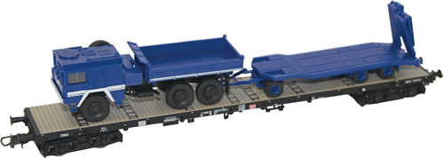 Roco 67552 - Stake Wagon of the DB AG with truck and trailer load